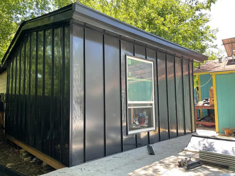 Black standing seam metal wall panels for Roof Inspection in Lake Wylie